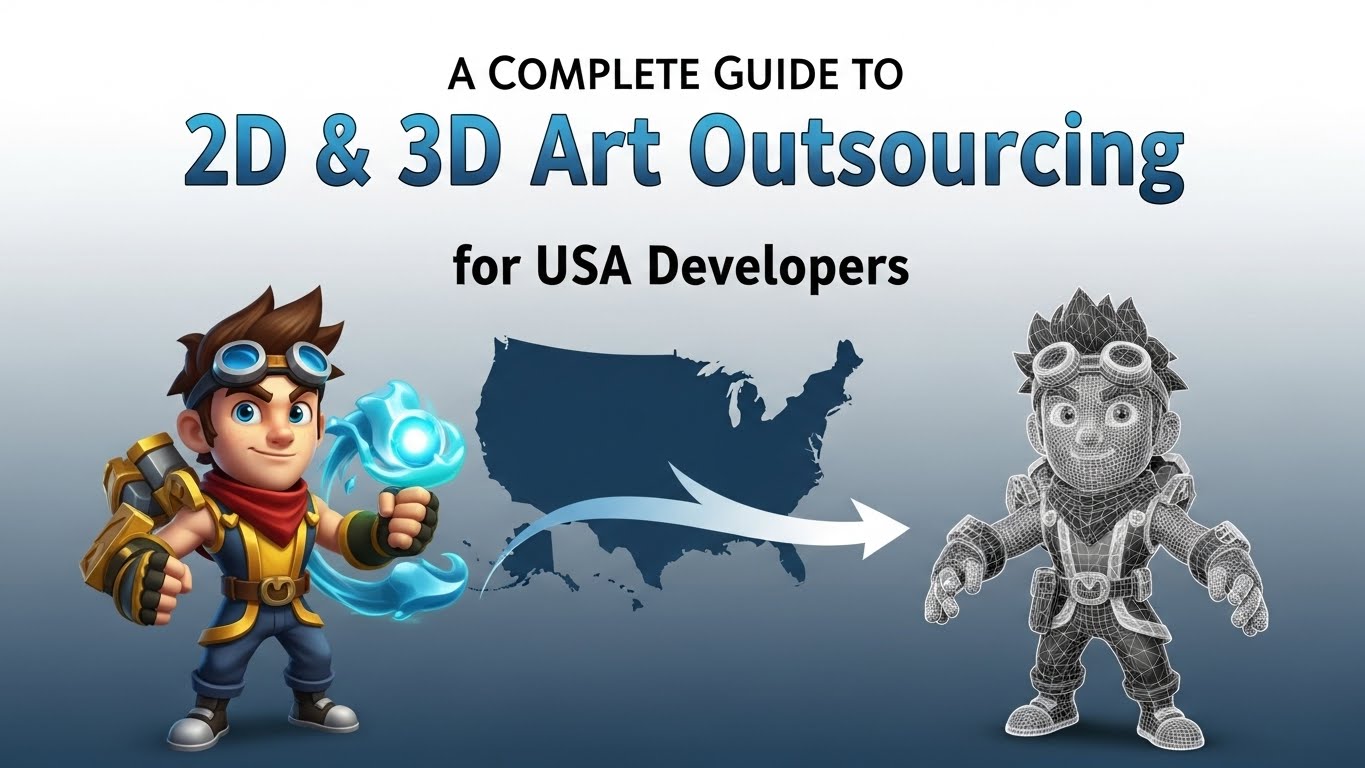 A Complete Guide to 2D & 3D art outsource for USA Developers